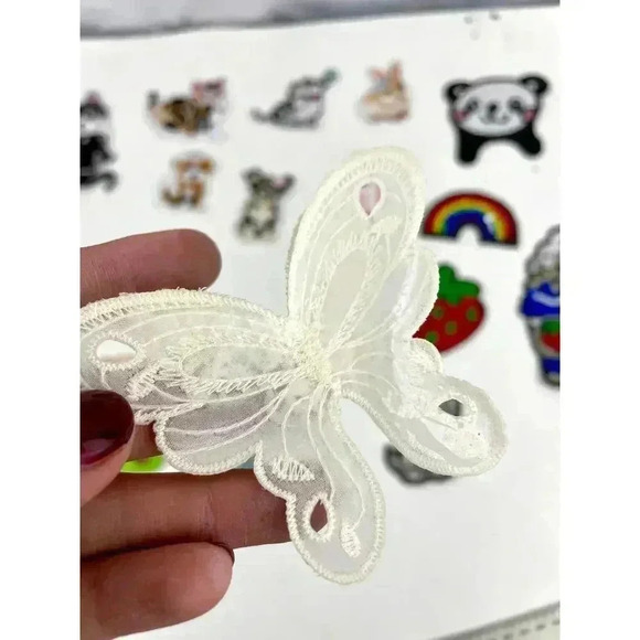 20 PC Assorted Sewing Applique Patches Iron on Sew On NEW Mixed Cats Sequin - Picture 9 of 12